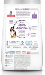 Hill's Science Diet Sensitive Stomach & Skin, Adult 1-6, Stomach & Skin Sensitivity Support, Dry Dog Food, Chicken Recipe, 4 lb Bag - Image 4