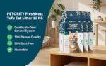 FreshNest Tofu Cat Litter 12KG(17.6L), Quadruple Odor Control Clumping Kitty Litter with 70% Denser Quality，6% Low Moisture Rate Flushable Litter for Longer Lifespan, Dust-Free & Resealable - Image 2