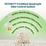 FreshNest Tofu Cat Litter 12KG(17.6L), Quadruple Odor Control Clumping Kitty Litter with 70% Denser Quality，6% Low Moisture Rate Flushable Litter for Longer Lifespan, Dust-Free & Resealable - Image 3