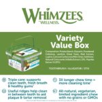 WHIMZEES Variety Value Box Dental Dog Treats, Variety Tub, Large (18-27kg Dogs), Natural Daily Dental Chews (Pack of 14) - Image 3