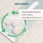 FreshNest Tofu Cat Litter 12KG(17.6L), Quadruple Odor Control Clumping Kitty Litter with 70% Denser Quality，6% Low Moisture Rate Flushable Litter for Longer Lifespan, Dust-Free & Resealable - Image 6